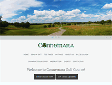 Tablet Screenshot of connemaragolfcourse.com